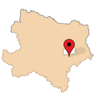 ligging van Achau