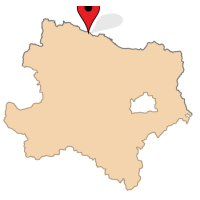 ligging van Drosendorf