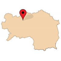 ligging van Größing