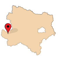 ligging van Gunersdorf