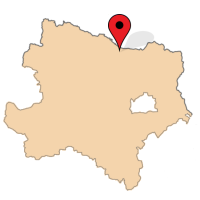 ligging van Haugsdorf