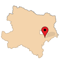 ligging van Moosbrunn