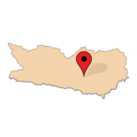 ligging van Moosburg