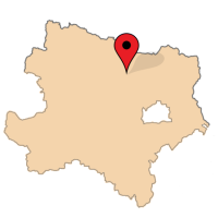 ligging van Oberfellabrunn