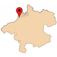 ligging van Oberteufenbach