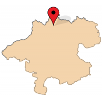 ligging van Volkersdorf